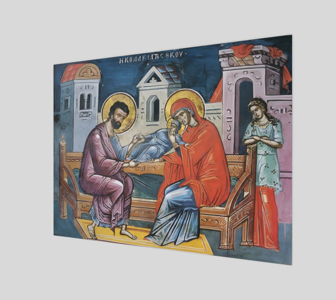 Sts. Joachim and Anna, Orthodox Icon Etsy