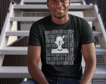 African Pattern Warrior Tshirt, Graphic Tshirt ,Warrior Tshirt , Africa Tshirt