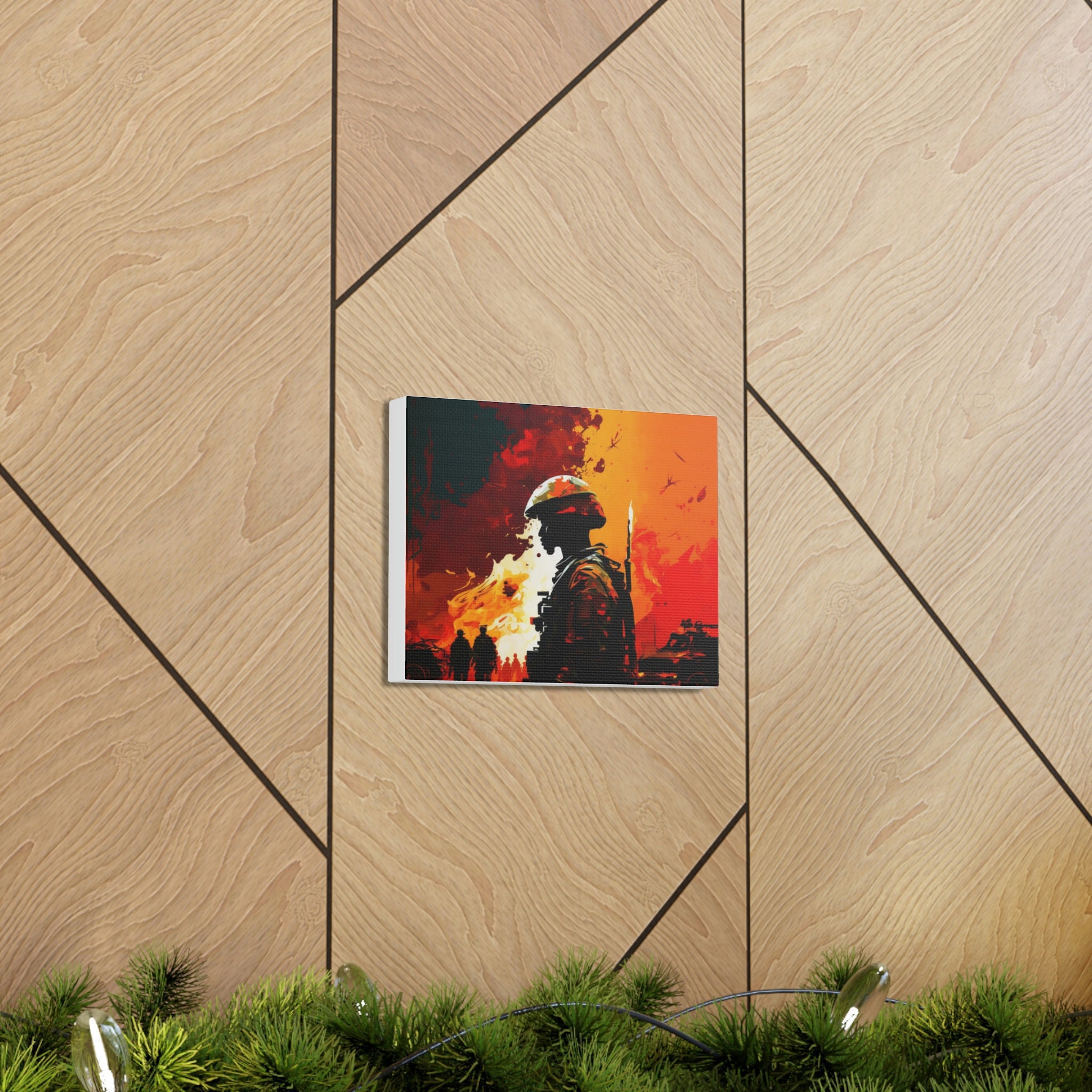African War Soldier Canvas Gallery Wraps , Abstract Canvas , War Canvas ...