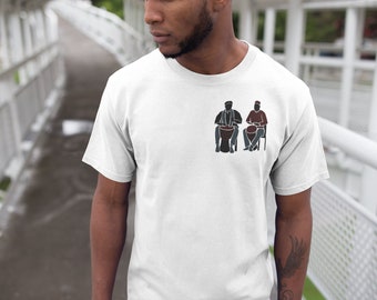 Drumming African men Tshirt ,Minimalist Tshirts , Graphic Tee ,Drum Tshirt, African Tshirt