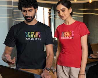 Camiseta de segurança cibernética, camiseta cibernética, camiseta de hacker, camiseta de tecnologia