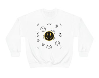 Smiley Face Sweatshirt, Happy Tshirt ,smile Shirt ,positive