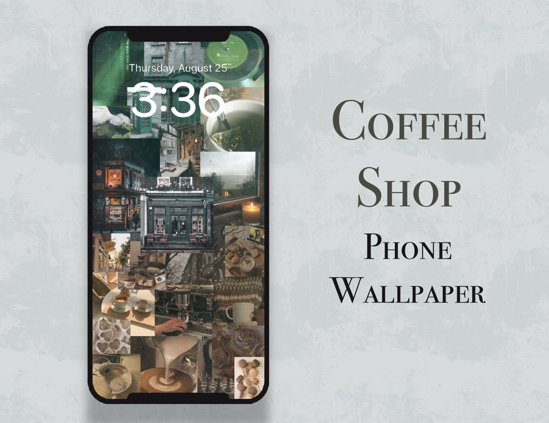 Coffee Shop Phone Wallpaper Etsy