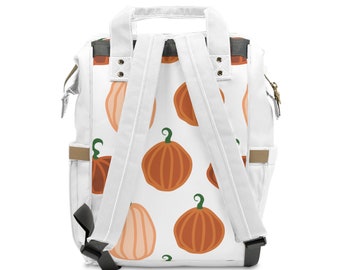 Fashionable Pumpkin Multifunctional Diaper Backpack