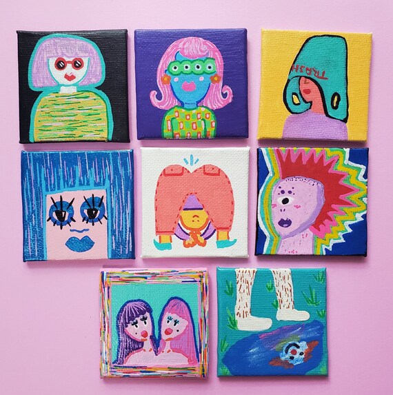 Mini Canvas Magnets