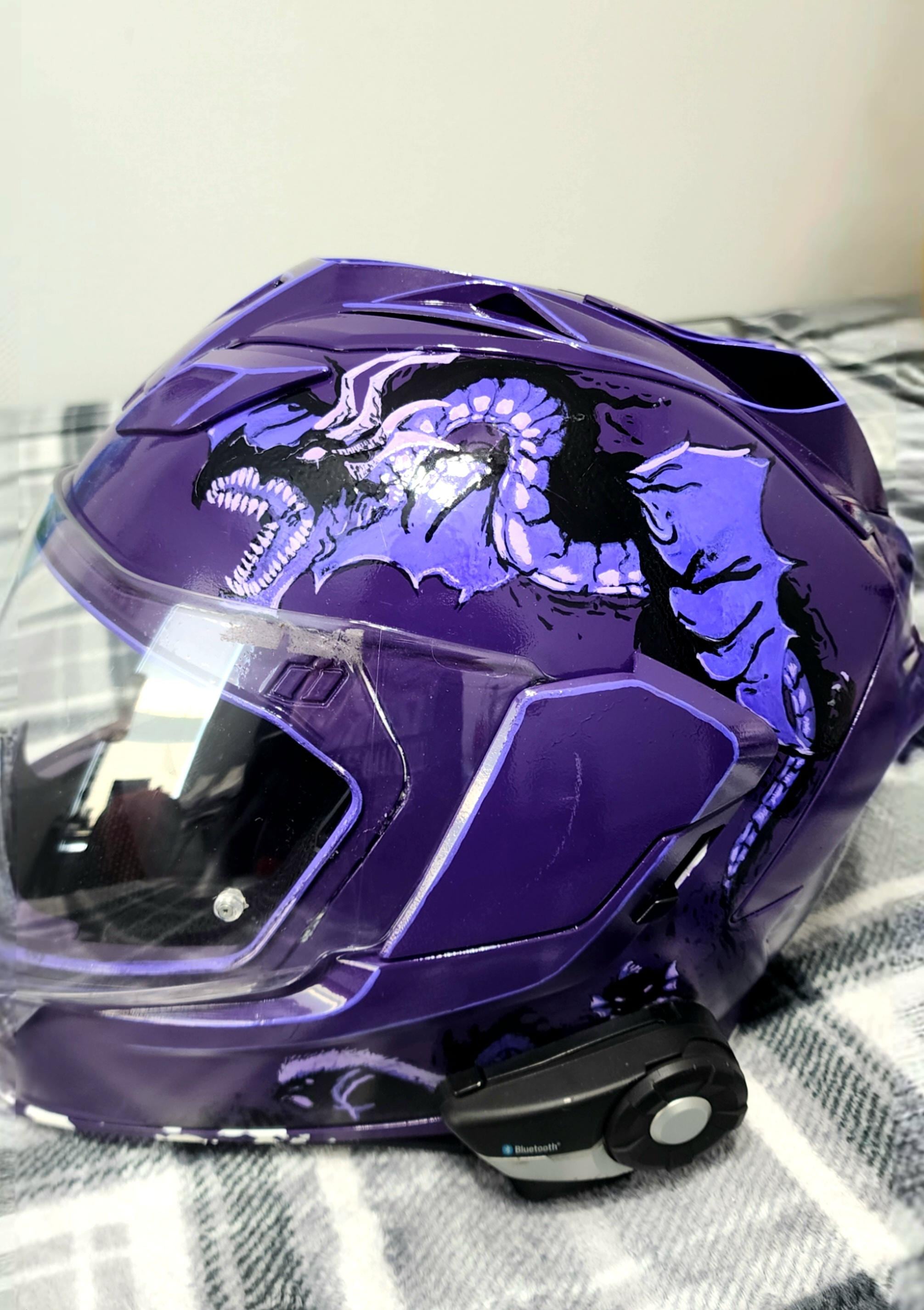 Basic Anime-inspired Custom Helmet  You Send the Helmet - Etsy