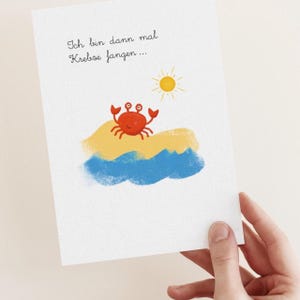 Grußkarte "Urlaub" / Urlaubskarte / Ich bin dann mal weg /