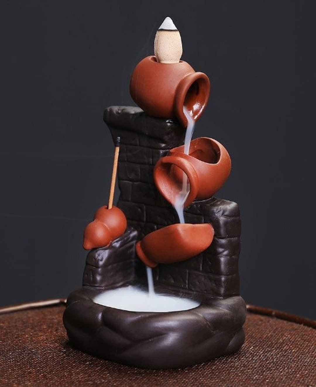 Jars Incense Waterfall Jar Backflow Incense Burner Incense Etsy