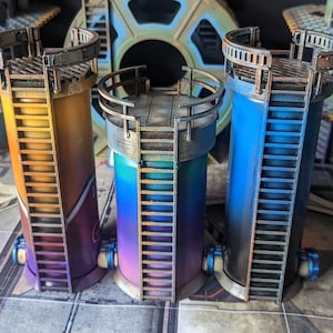 Dual Can Industrial Tower Terrain Kit
