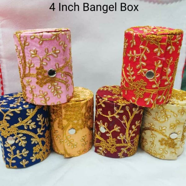 Fabric bangle case | cloth bangle box | kangan Bangle organizer| Indian wedding gifts | Return gifts |Jewelry Box | Indian Bridesmaid Box