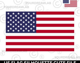 American Flag USA United States Flag, American Flag Silhouette, Happy Independence Day, USA Flag Svg Eps Png Layered by Color