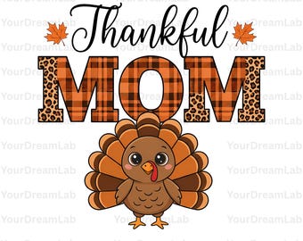 Thankful Mom PNG, Give Thanks PNG, Floral Fall Coquette Png, Thankful Coquette Png, Preppy Thanksgiving Png, Brushstroke Png