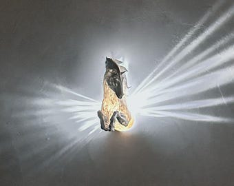 Pegasus Night Light | 3D Printed LED Wall Lamp | Fantasy Room Decor | Custom Color | Birthday Gift | Ready to Use
