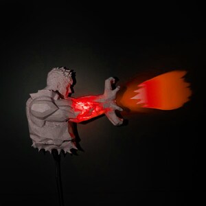 Warrior Night Light, Warrior Lamp, Includes Lighting, 3D Printed, Eagle Wall Light, LED Night Light, Gift for Him and Her