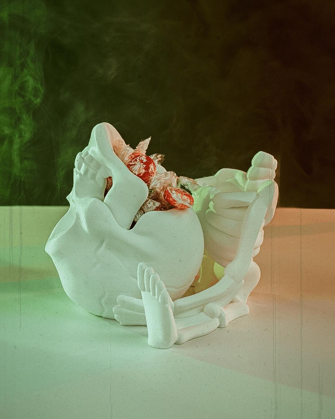 Outsunny Animated Halloween Skeleton Candy Dish For Party Decoration