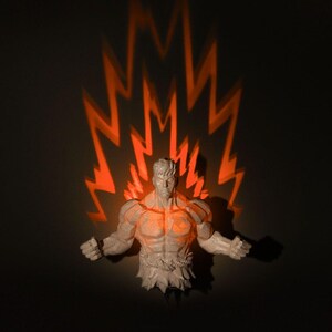 Warrior Night Light, Warrior Lamp, Includes Lighting, 3D Printed, Eagle Wall Light, LED Night Light, Gift for Him and Her
