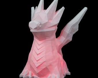 Dragon Night Light, Dragon Lamp, Includes Lighting, 3D Printed, Dragon Light, LED Night Light, Gift for Him and Her