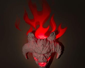 demon Night Light, demon Lamp, Includes Lighting, 3D Printed, Eagle Wall Light, LED Night Light, Gift for Him and Her