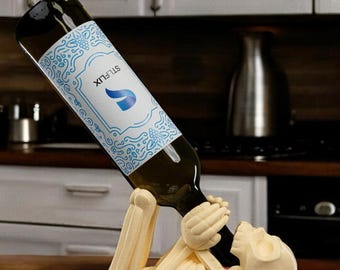 Artistic Skeleton Wine Holder: Unique Halloween Decoration and Perfect Gift for Him and Her