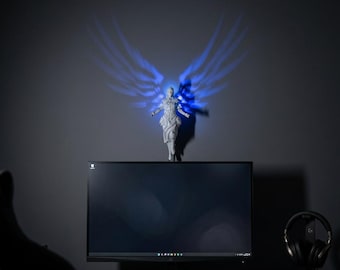Valkyrie Night Light, Warrior Lamp, Includes Lighting, 3D Printed, Eagle Wall Light, LED Night Light, Gift for Him and Her