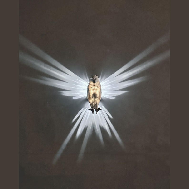 Eagle Night Light, Eagle Lamp, Includes Lighting, 3D Printed, Eagle Wall Light, LED Night Light, Gift for Him and Her image 2