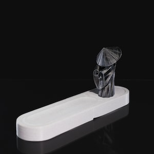 Samurai Räucherstäbchenhalter – Eleganter 3D-Druck Stil, Geschenk für Ihn & Sie, Tradition trifft modernes Design