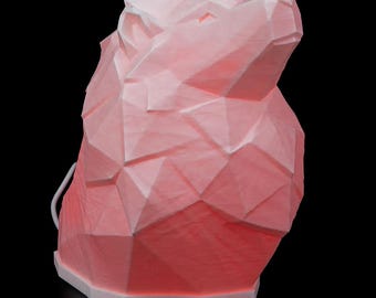 Lion Night Light, Lamp, Includes Lighting, 3D Printed, Lion Light, LED Night Light, Gift for Him and Her