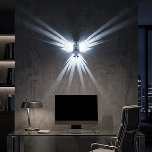 Kinkiet Eagle (drukowany w 3D) – lampka nocna LED w wybranym kolorze – 16×22 cm – bateria lub zasilacz