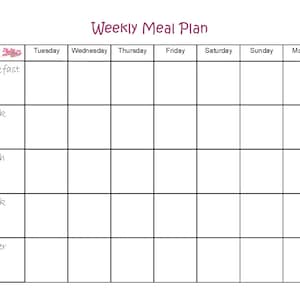 Weekly Meal Planner