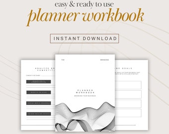 Minimalist Planner Workbook - branding your business