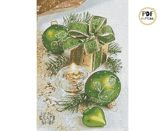 Christmas Scene Counted Cross Stitch Chart (PDF Pattern)
