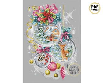 Christmas Tale Cross Stitch Chart: Holiday Embroidery (PDF Pattern)