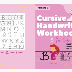 120-Page Cursive Handwriting Practice Book for Kids | Digital Download