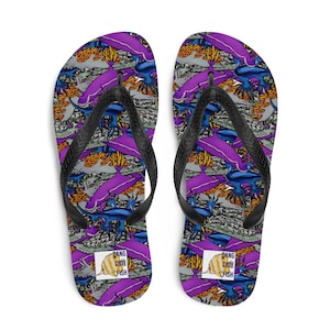 Nudibranch Flip-Flops, sea slug flip flop, marine biology flip flops, gift