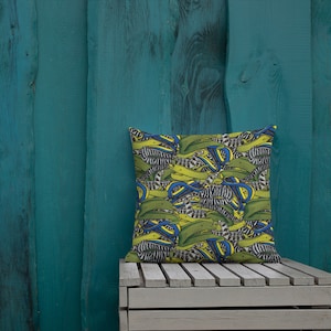 Eel Pillow, Eel Gift, Moray Eel Pillow, Eel Decor, Premium Pillow