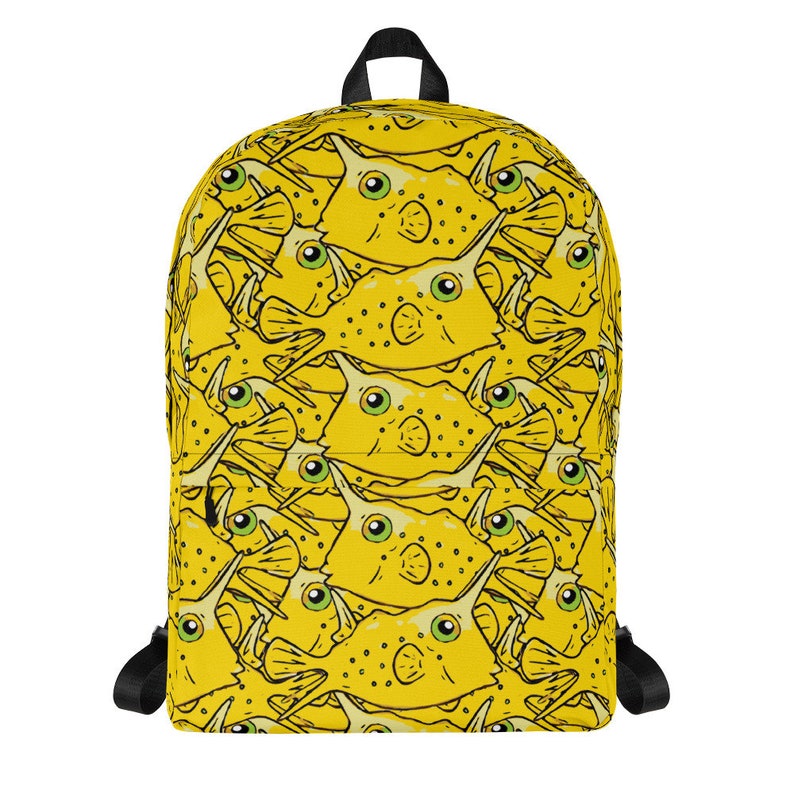 Longhorn Cowfish Backpack, Cowfish Gift, Book Bag, Aquarist Backpack ...