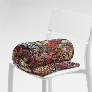 Cephalopod Blanket, Octopus Blanket, Squid Blanket, Cuttlefish Blanket, Nautilus Blanket, Throw Blanket