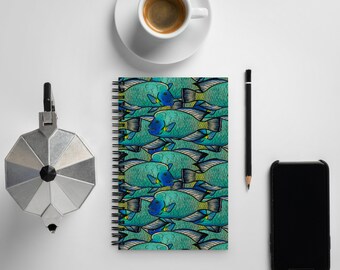 Napolean Wrasse Notebook, Spiral notebook, Humphead Wrasse, Wrasse Gift, Journal, Scuba Diver