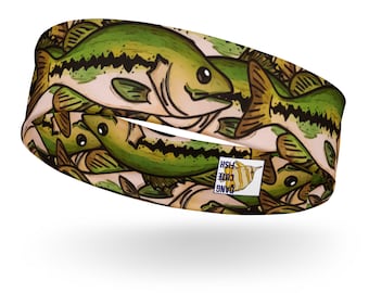Largemouth Bass Headband, Gift, North American Fish