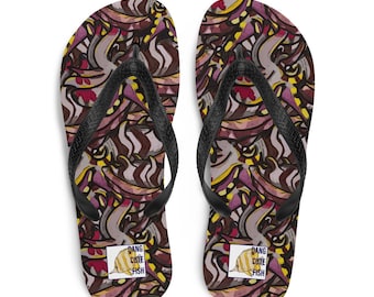 Flamboyant Cuttlefish Flip flops, Flip-Flops, cuttlefish gift, cephalopod gift, cephalopod flip flop