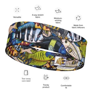 Cichlid Headband, Cichlid Hair Band, Freshwater Aquarium, Gift, Malawi