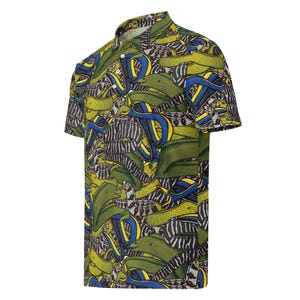 Slim Fit Eel Polo, Men’s slim fit polo, Moray eel, ribbon Eel, Aquarist Gift, Aquarium, Marine Biology