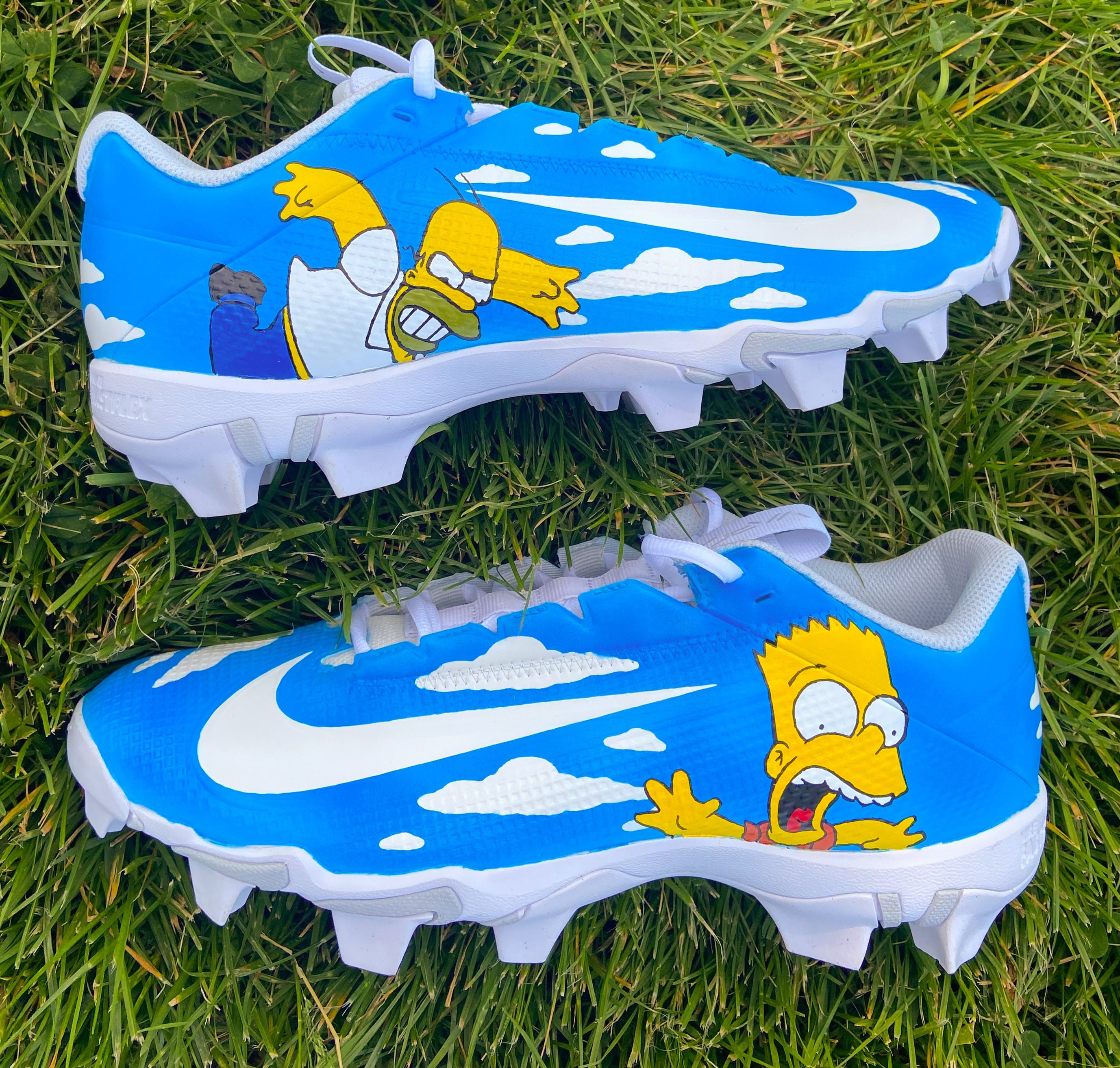 Fast Delivery to your doorstep Simpsons Custom Football Cleats ...