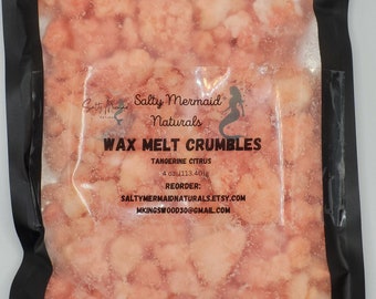 Highly Scented Wax Melt Crumbles in to add some scent to your home or office. Scented in Tangerine Citrus.