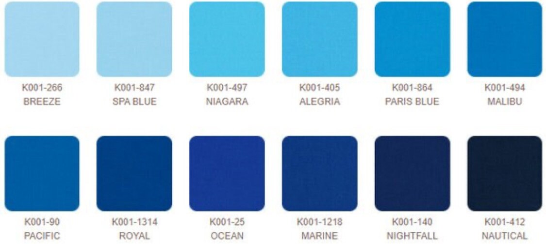 Kona Solids Waterfall Palette Etsy