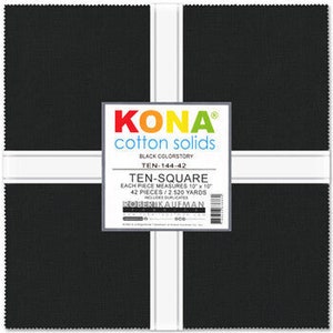 Kona Solid Layer Cake Black