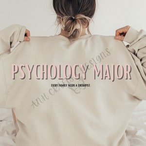 Psychology Major Png, Psychology major, every family needs a therapist, png file, instant download, mental health, digital download