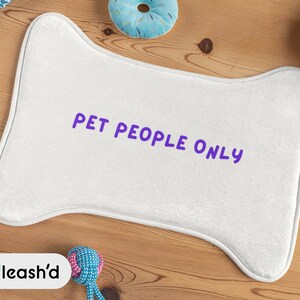 Bone Shape Dog Bowl Mat | Pet People Only Placement Mat | New Puppy Supplies | Pet Bowl Mat | Pet Lovers | Dog Lover Gift | Sage Dog Food