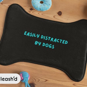 Dog Bone Pet Placemat | Bone Shaped Dog Food Mat | Dog Mat | Pet Mat | Food Bowl Mat | Dog Bowl Mat | Pet Feeding Mat | Sage Dog Food Mat