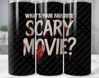 Horror Movie Tumbler Wrap | Ghostface, Spooky Season (Digital Download)